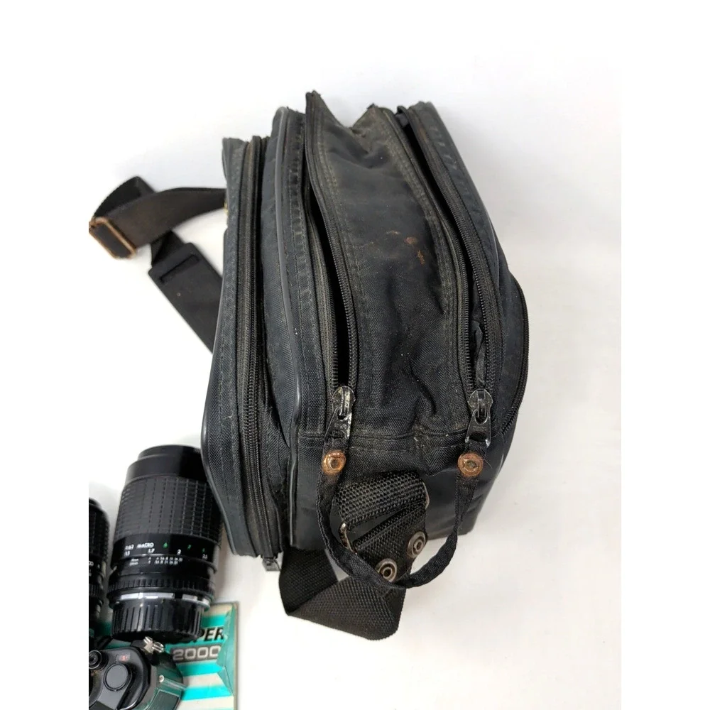 YASHICA FX-3 Super 2000 Photography Camera With 2 Lenses/bag/flash fast ship